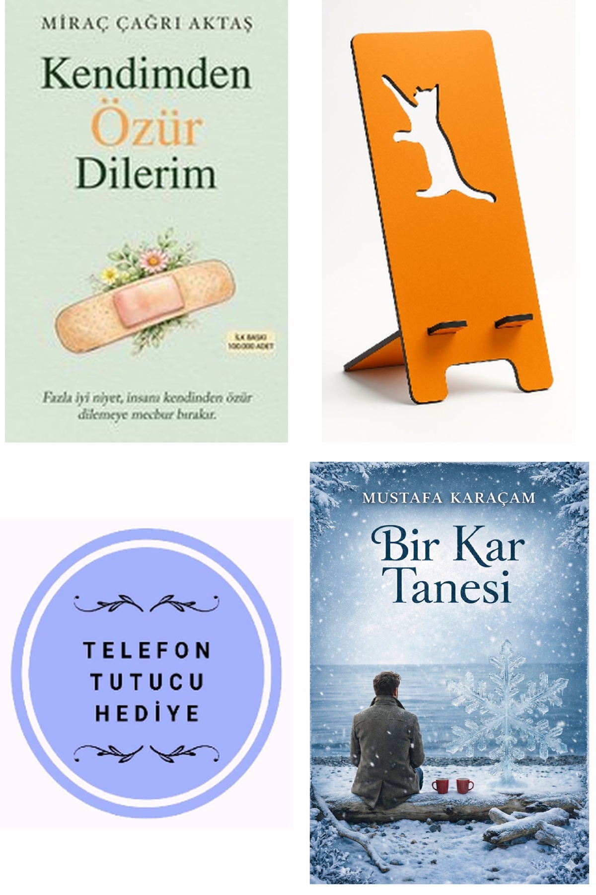 Kendimden Özür Dilerim + Telefon Tutucu + Bir Kar Tanesi