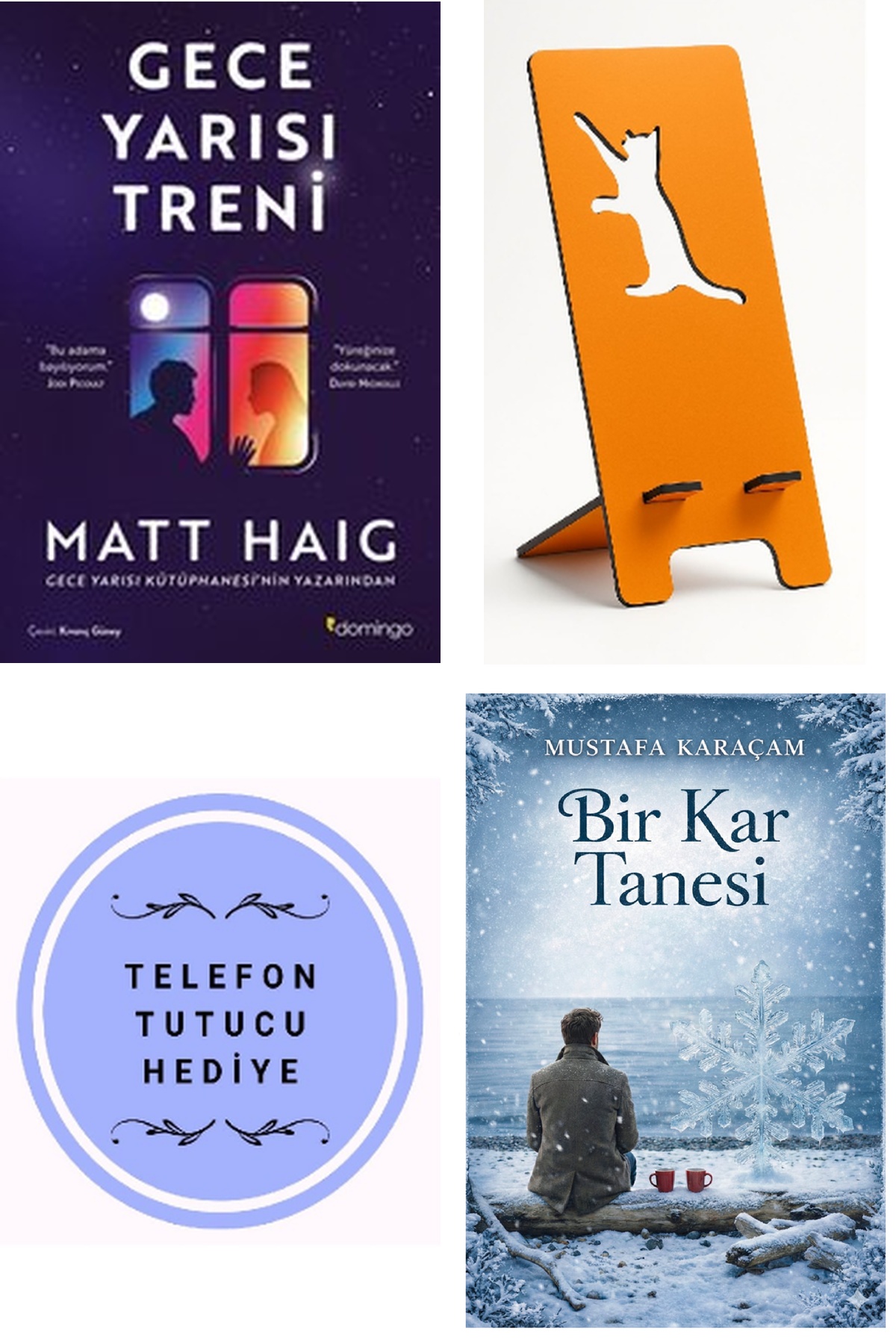 Gece Yarısı Treni + Telefon Tutucu + Bir Kar Tanesi