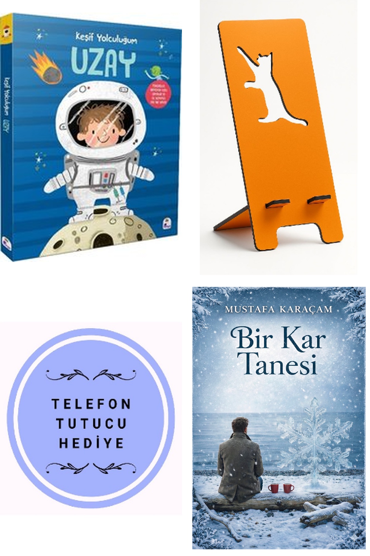 Uzay - Keşif Yolculuğum + Telefon Tutucu + Bir Kar Tanesi
