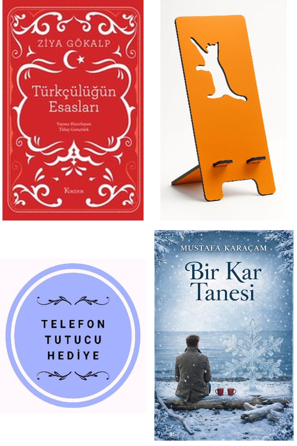 Türkçülüğün Esasları - Bez Ciltli + Telefon Tutucu + Bir Kar Tanesi